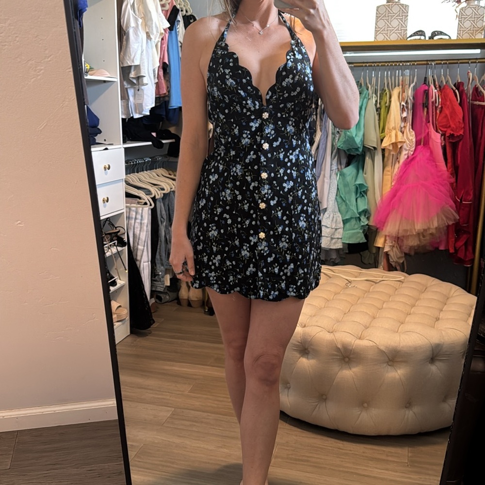 Floral Halter Dress